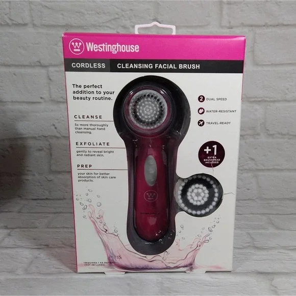 Westinghouse Cleansing Facial Cordless Water Resistant Rotary Brush NIB - Picture 2 of 6
